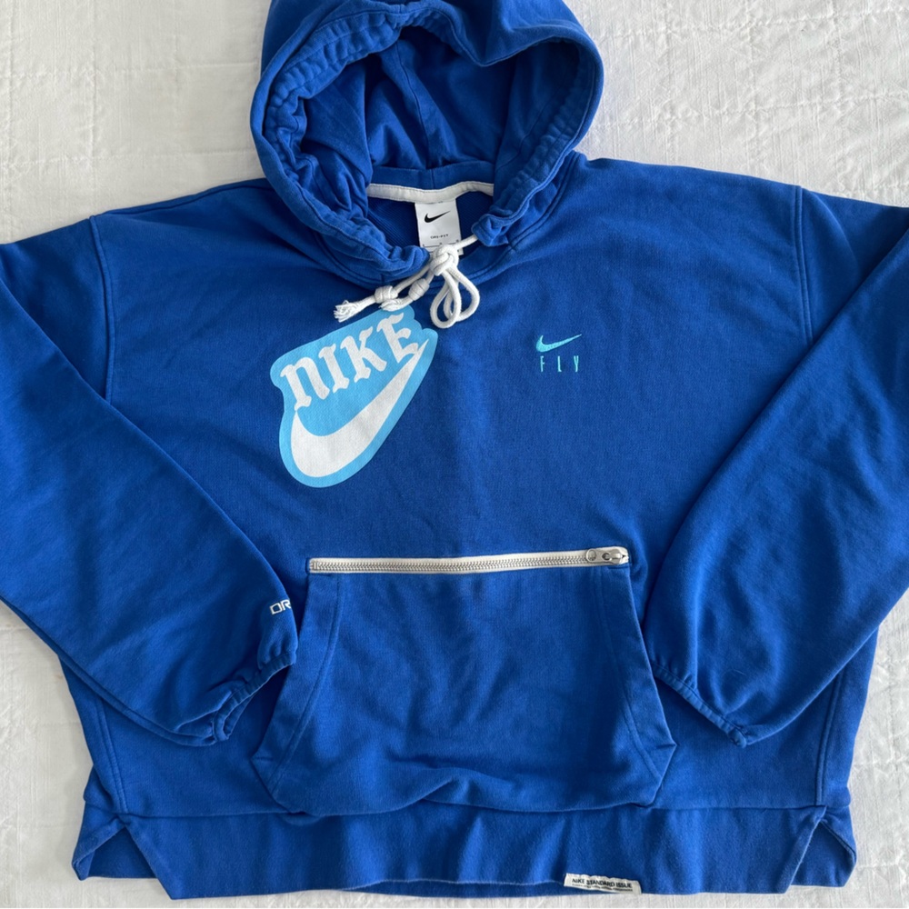 Nike EYBL ‘23-24 DriFit Royal Blue Hoodie with White Accents